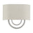 Livex Stratton 2Lt 13" ADA Sconce, Nickel/Oatmeal Fabric/White Fabric