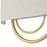 Livex Stratton 2Lt 15" ADA Sconce, Gold/Oatmeal Fabric/White Fabric