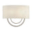 Livex Stratton 2Lt 15" ADA Sconce, Nickel/Oatmeal Fabric/White Fabric - 60273-91
