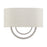 Livex Stratton 2Lt 15" ADA Sconce, Nickel/Oatmeal Fabric/White Fabric