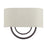 Livex Stratton 2Lt 15" ADA Sconce, Bronze/Oatmeal Fabric/White Fabric