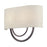 Livex Stratton 2Lt 15" ADA Sconce, Bronze/Oatmeal Fabric/White Fabric