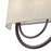 Livex Stratton 2Lt 15" ADA Sconce, Bronze/Oatmeal Fabric/White Fabric