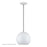 Livex Kuppola Lt Globe Pendant, White/Nickel/White Aluminum/White - 60278-03