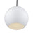 Livex Kuppola Lt Globe Pendant, White/Nickel/White Aluminum/White