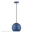 Livex Kuppola Globe Pendant, Blue/Nickel/Blue Aluminum/White - 60278-84