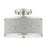 Livex Park Ridge 2 Light Semi Flush Mount, Brushed Nickel