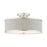 Livex Park Ridge 3 Light Semi Flush Mount, Brushed Nickel