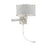 Livex Park Ridge 1 Light Swing Arm Wall Lamp, Brushed Nickel