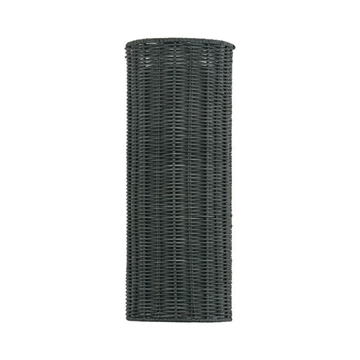 Livex Weavington 2Lt ADA 6"W Sconce, Nickel/Hand-Woven Charred Gray