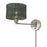 Livex Weavington 1Lt Swing Arm Wall Lamp, Nickel/Charred Gray