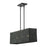 Livex Weavington 3Lt 30"L Linear Chandelier/SQ, Black/Charred Gray
