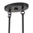 Livex Weavington 4Lt Linear Chandelier, Black/Charred Gray
