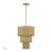 Livex Weavington 2Lt Pendant, Gold/Hand-Woven Rustic Walnut - 60595-48
