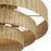 Livex Weavington 5Lt Extra Large Semi-Flush, Gold/Rustic Walnut