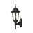 Livex Hamilton 1 Light Outdoor Mini Uplight Wall Lantern, Black