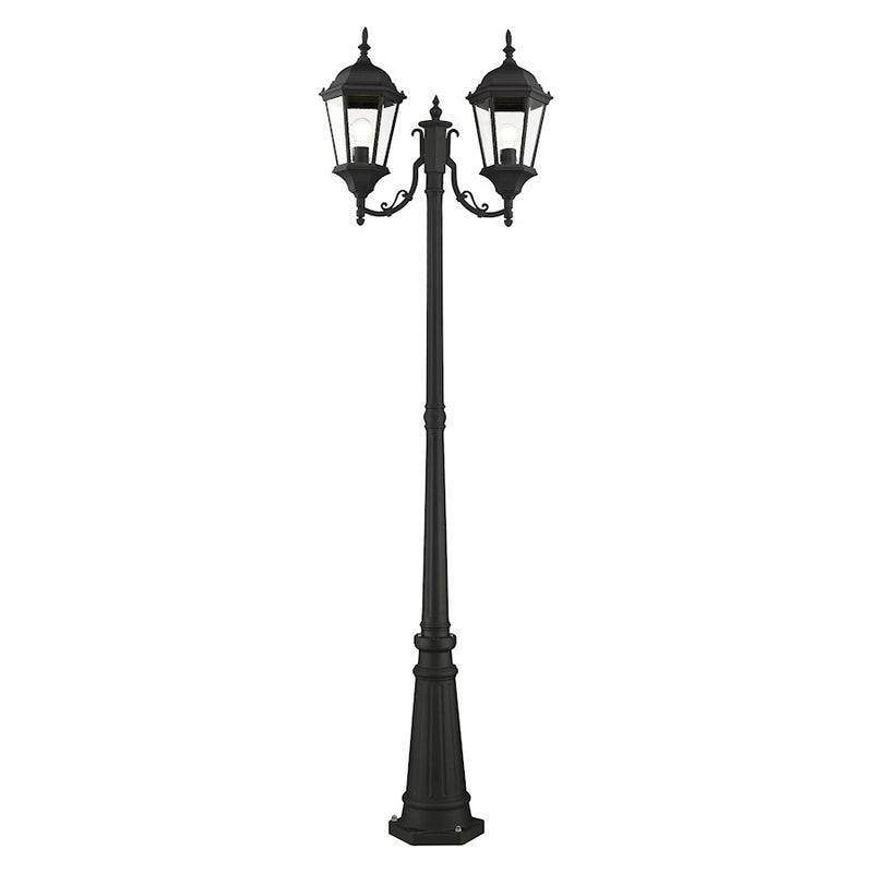 Livex Hamilton Outdoor Post Light, Textured Black