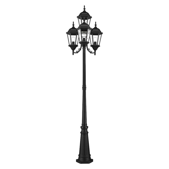 Livex Hamilton Outdoor Post Light, Textured Black