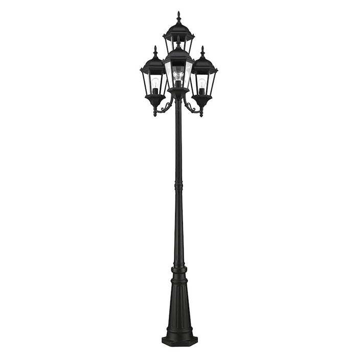 Livex Hamilton Outdoor Post Light, Textured Black