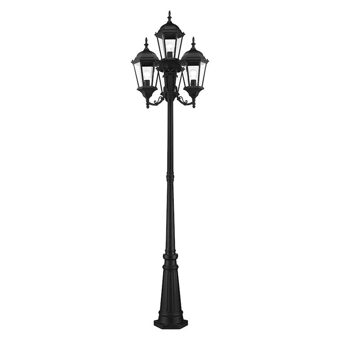 Livex Hamilton Outdoor Post Light, Textured Black