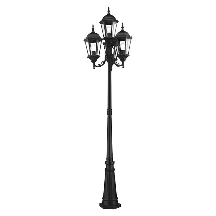 Livex Hamilton Outdoor Post Light, Textured Black