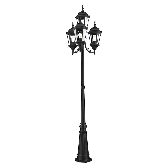 Livex Hamilton Outdoor Post Light, Textured Black