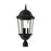 Livex Hamilton 3 Light Large Outdoor Post Top Lantern, Textured Black