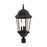 Livex Hamilton 3 Light Large Outdoor Post Top Lantern, Textured Black