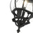 Livex Frontenac 4 Light Outdoor Pendant Lantern, Textured Black