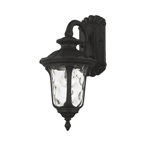 Livex Oxford 1 Light Outdoor Downward Small Wall Lantern, Black
