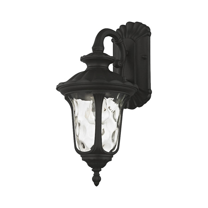 Livex Oxford 1 Light Outdoor Downward Small Wall Lantern, Black