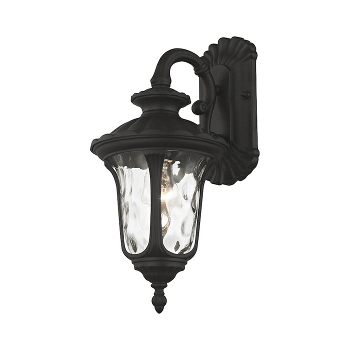 Livex Oxford 1 Light Outdoor Downward Small Wall Lantern, Black