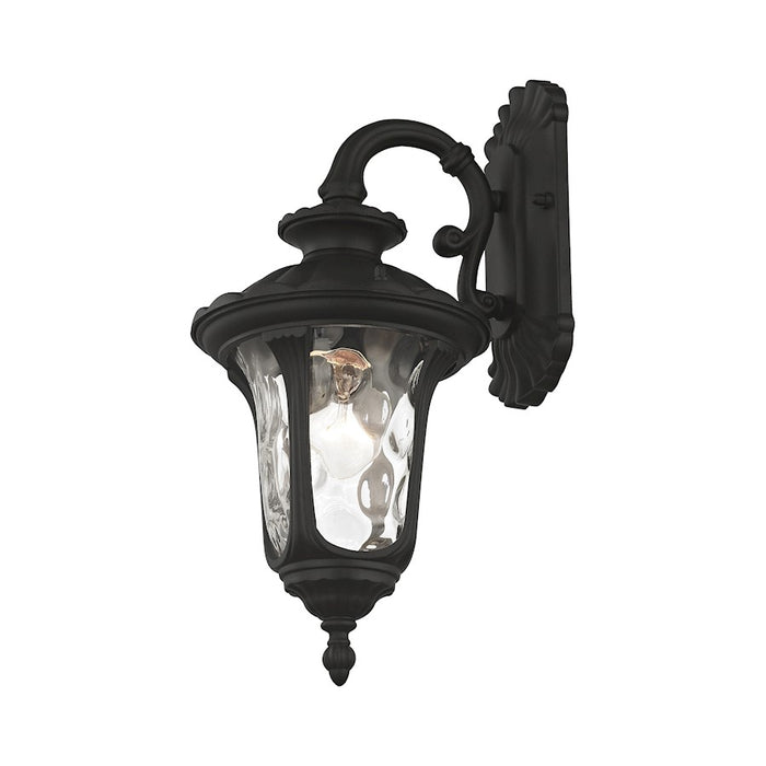 Livex Oxford 1 Light Outdoor Downward Small Wall Lantern, Black