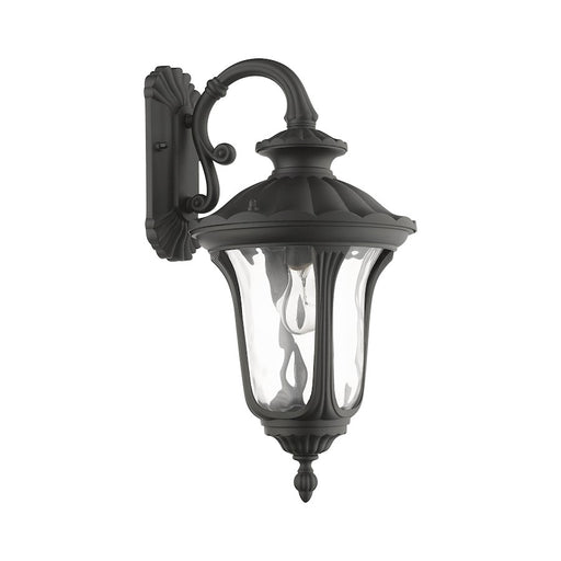 Livex Oxford 1 Light Downward Medium Outdoor Wall Lantern, Black