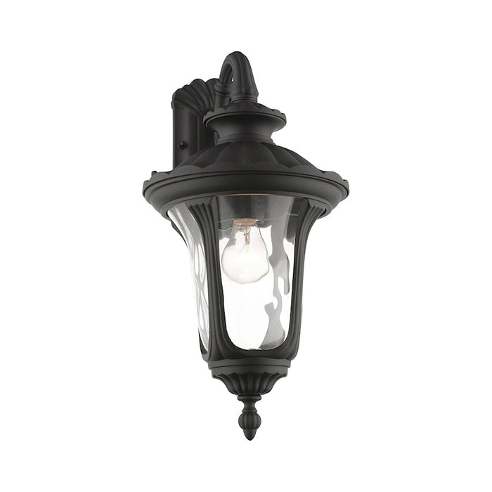Livex Oxford 1 Light Downward Medium Outdoor Wall Lantern, Black