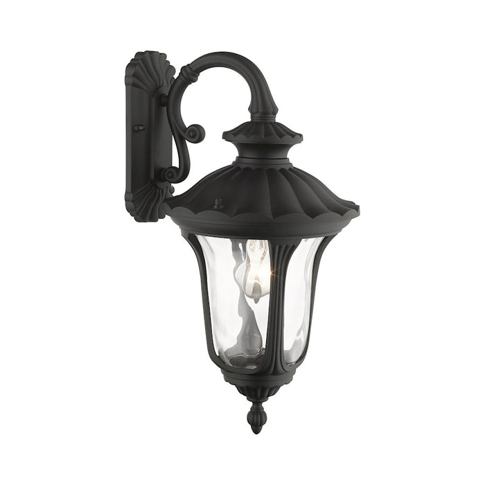 Livex Oxford 1 Light Downward Medium Outdoor Wall Lantern, Black