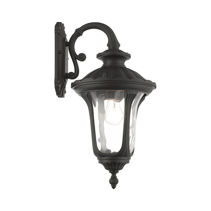 Livex Oxford 1 Light Downward Medium Outdoor Wall Lantern, Black