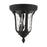 Livex Oxford 2 Light Outdoor Ceiling Mount, Textured Black