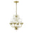 Livex Acanthus 4 Light Chandelier, Winter Gold