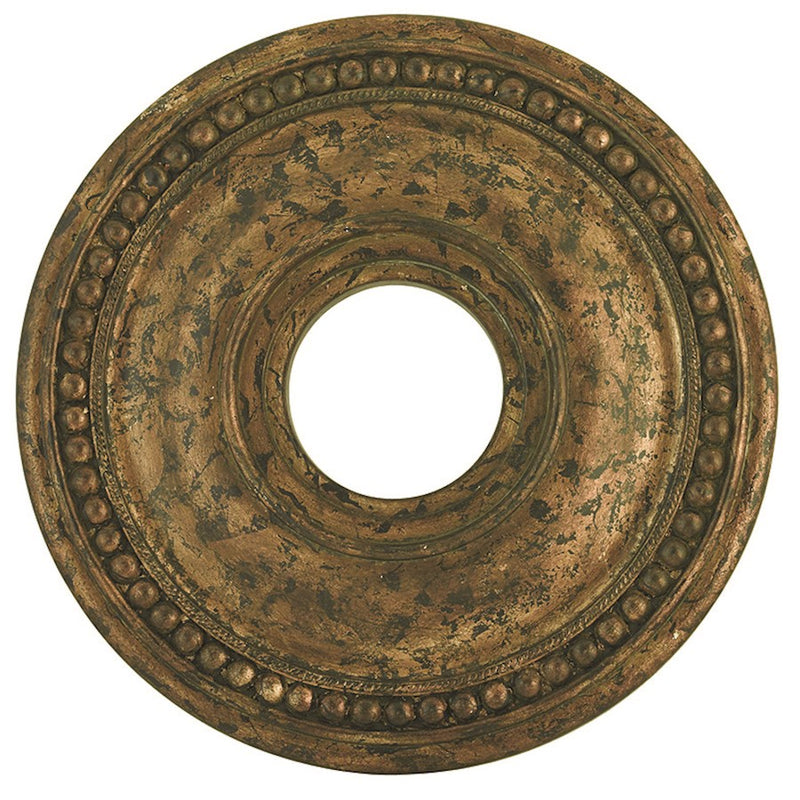 Livex Wingate Ceiling Medallion, Hand Applied Venetian Golden Bronze
