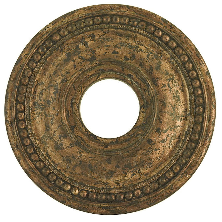 Livex Wingate Ceiling Medallion, Hand Applied Venetian Golden Bronze