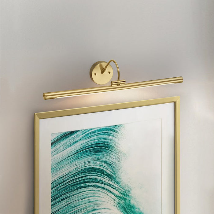 Lucas McKearn Alton 1 Light LED 27" Picture Light, Brushed Brass