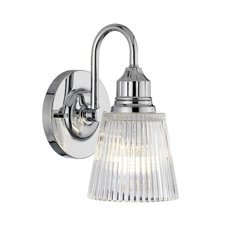 Lucas McKearn Addison 1Lt Bath/Vanity, Polished Chrome/Clear - BB-ADDISON1-PC
