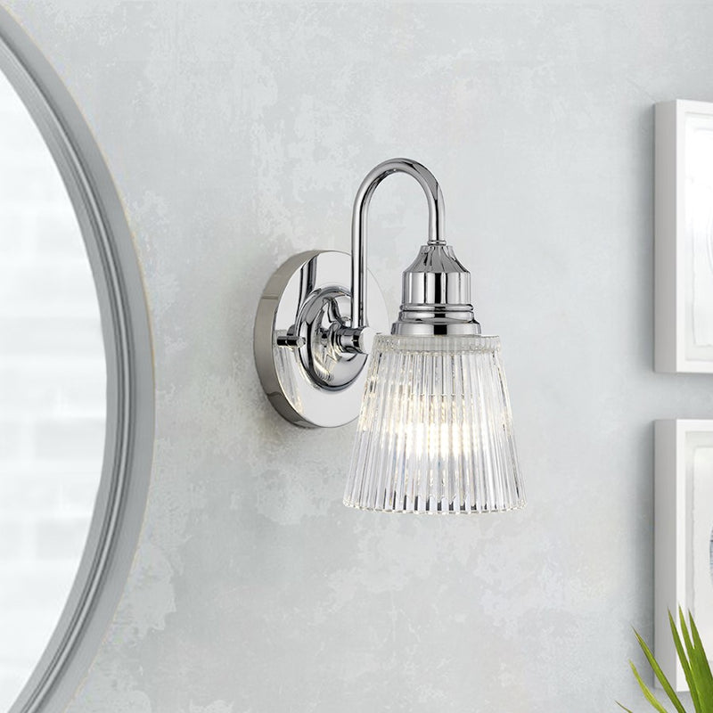 Lucas McKearn Addison 1Lt Bath/Vanity, Polished Chrome/Clear