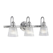Lucas McKearn Addison 3Lt Bath/Vanity, Polished Chrome/Clear - BB-ADDISON3-PC