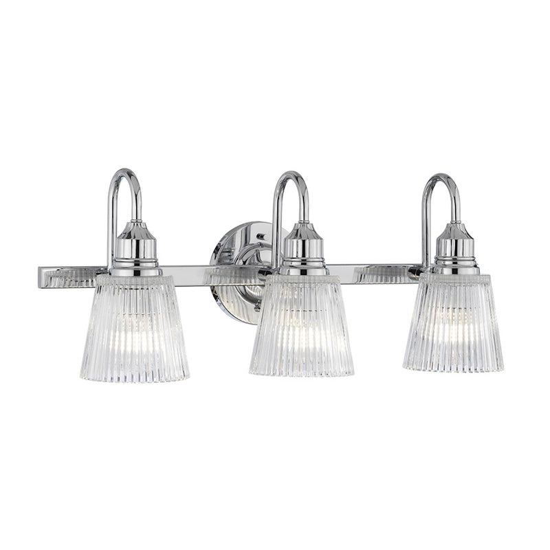 Lucas McKearn Addison 3Lt Bath/Vanity, Polished Chrome/Clear - BB-ADDISON3-PC