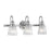 Lucas McKearn Addison 3Lt Bath/Vanity, Polished Chrome/Clear - BB-ADDISON3-PC