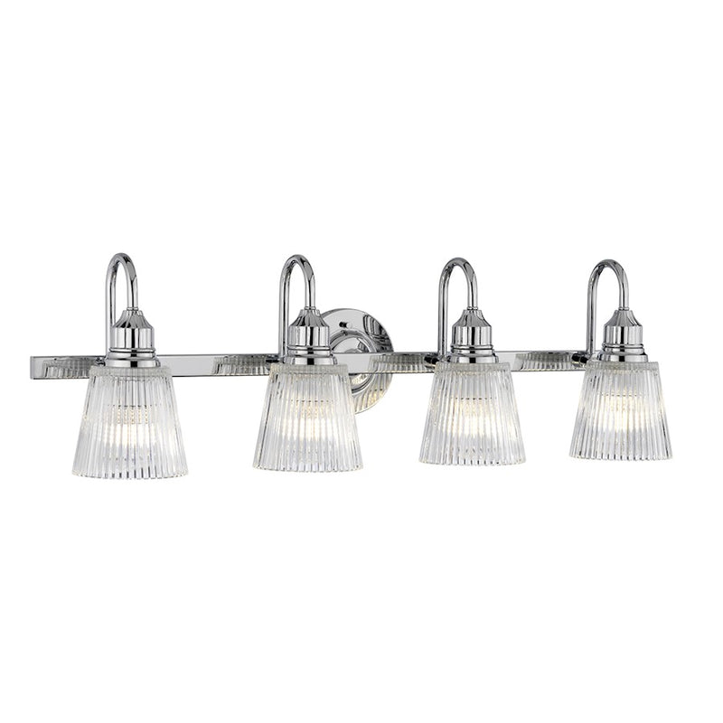 Lucas McKearn Addison 4Lt Bath/Vanity, Polished Chrome/Clear - BB-ADDISON4-PC