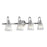 Lucas McKearn Addison 4Lt Bath/Vanity, Polished Chrome/Clear - BB-ADDISON4-PC
