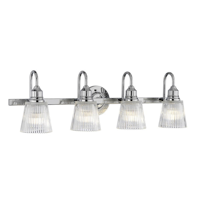 Lucas McKearn Addison 4Lt Bath/Vanity, Polished Chrome/Clear - BB-ADDISON4-PC